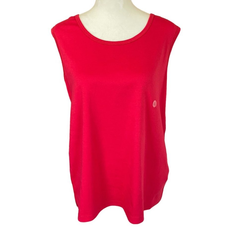 Hastings & Smith women's red pullover stretchy tank top size large summer